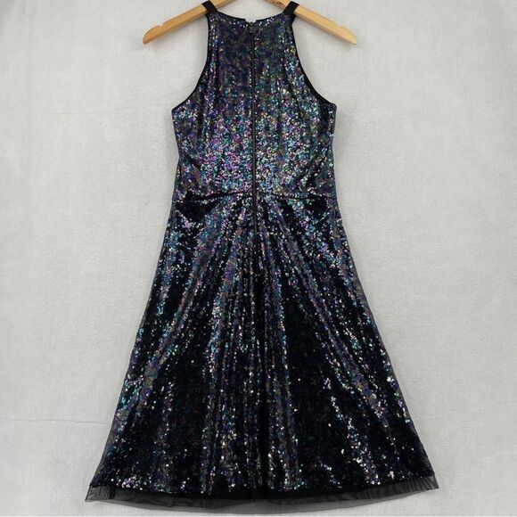 Le Gali Sequin Halter Knee Length Dress NWT - Picture 3 of 9